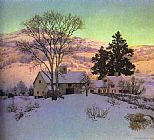 Maxfield Parrish Parrish Afterglow painting